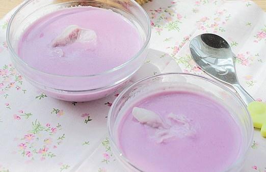 奶香紫薯银耳露的做法