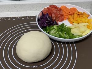 彩虹🌈薄底披萨·奶素的做法 步骤4