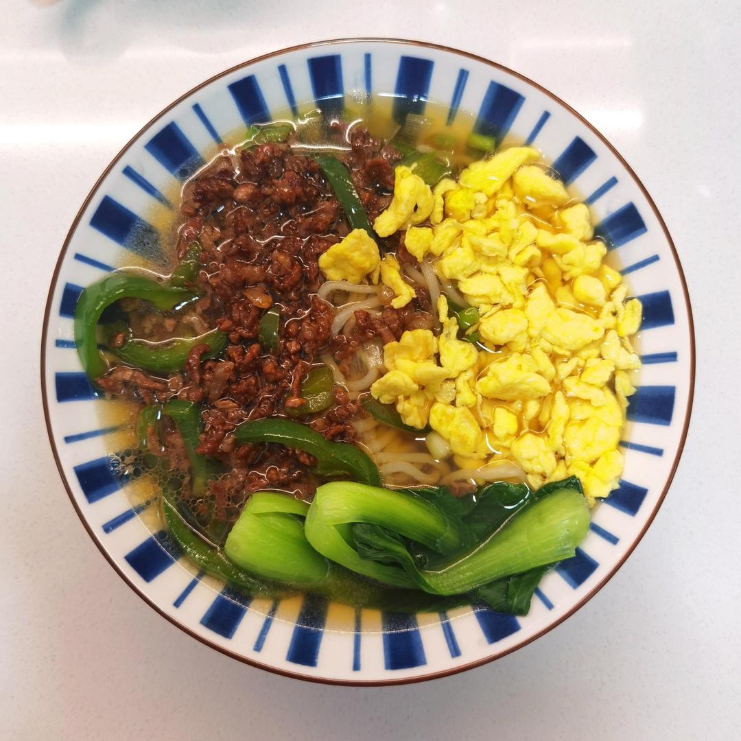 青椒肉丝面
