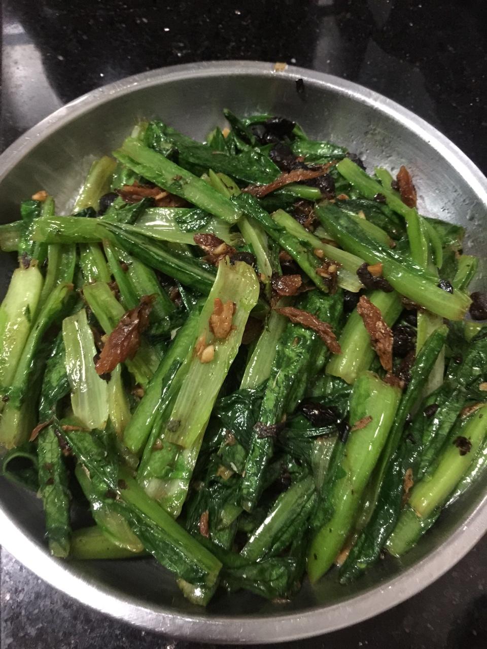 豆豉鲮鱼油麦菜