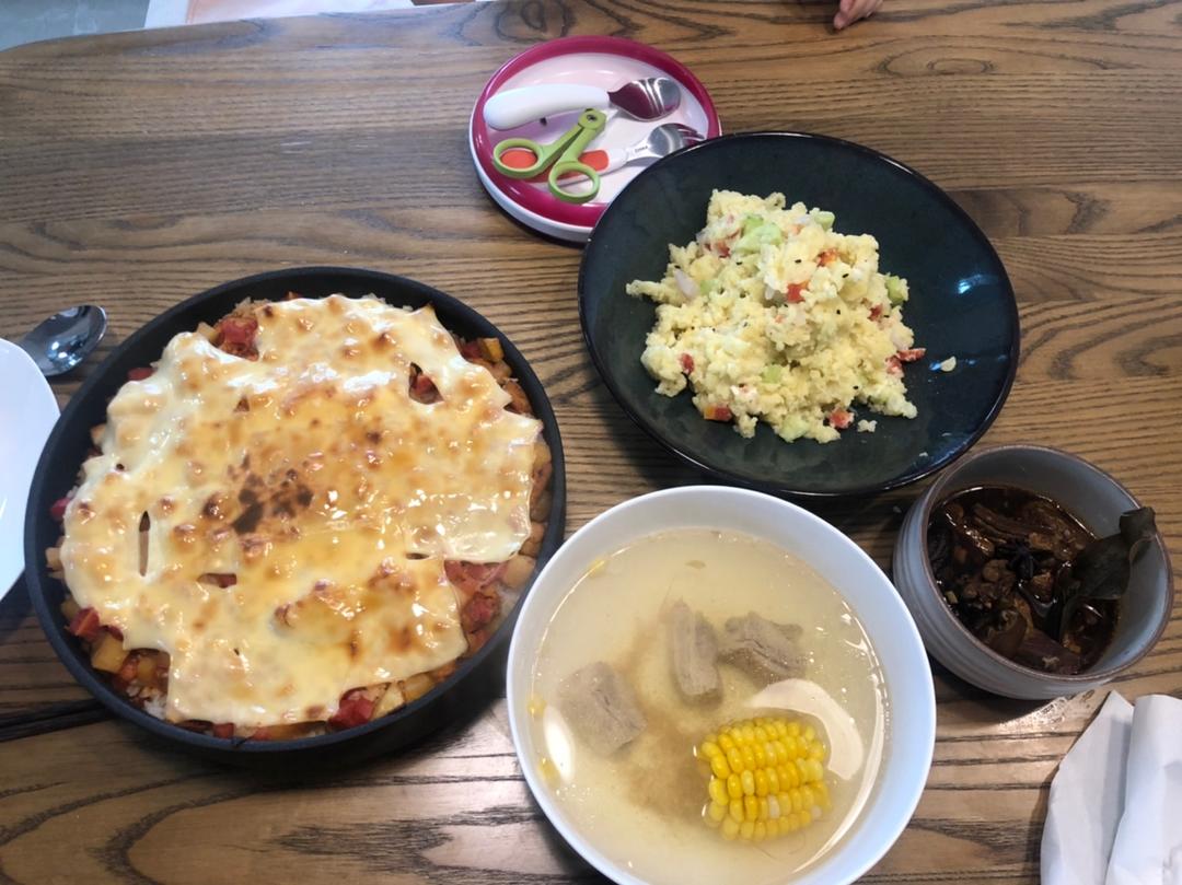 番茄鸡肉浓情焗饭【两人份】