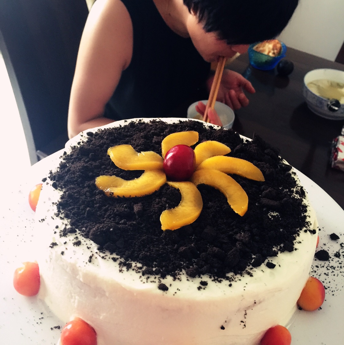 奥利奥水果奶油蛋糕