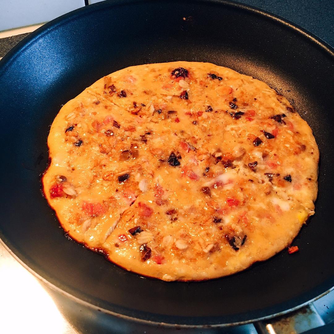香菇火腿燕麦烙蛋 （减肥餐）