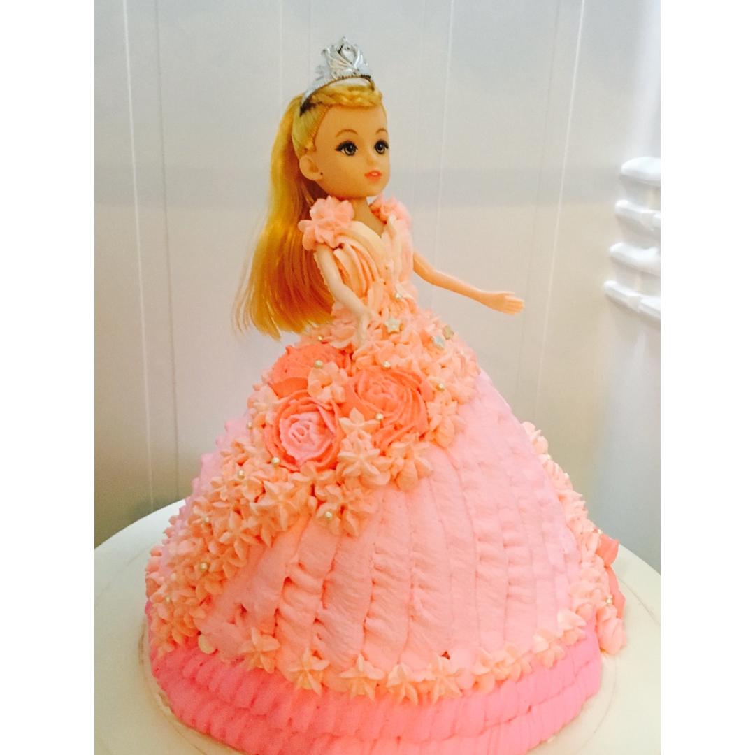小清新公主芭比蛋糕（六寸）