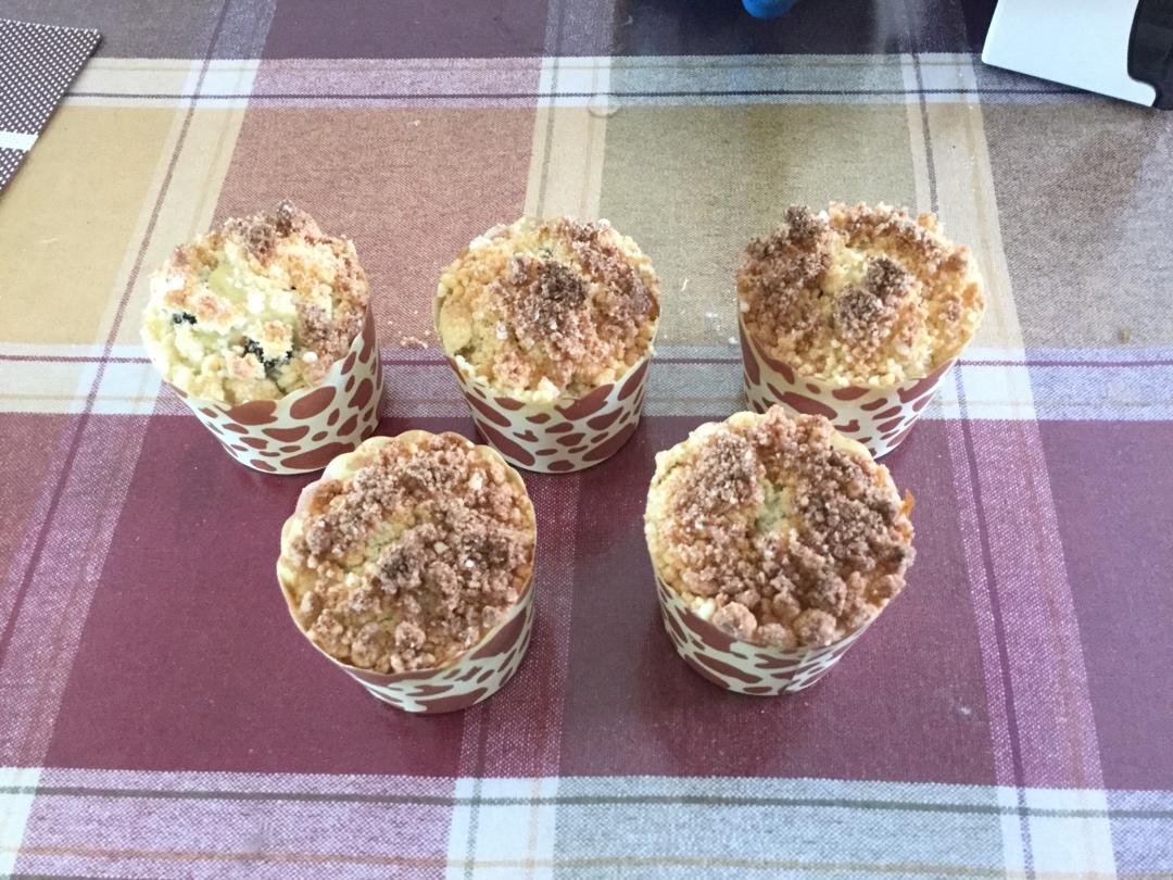 蓝莓酸奶酥粒麦芬