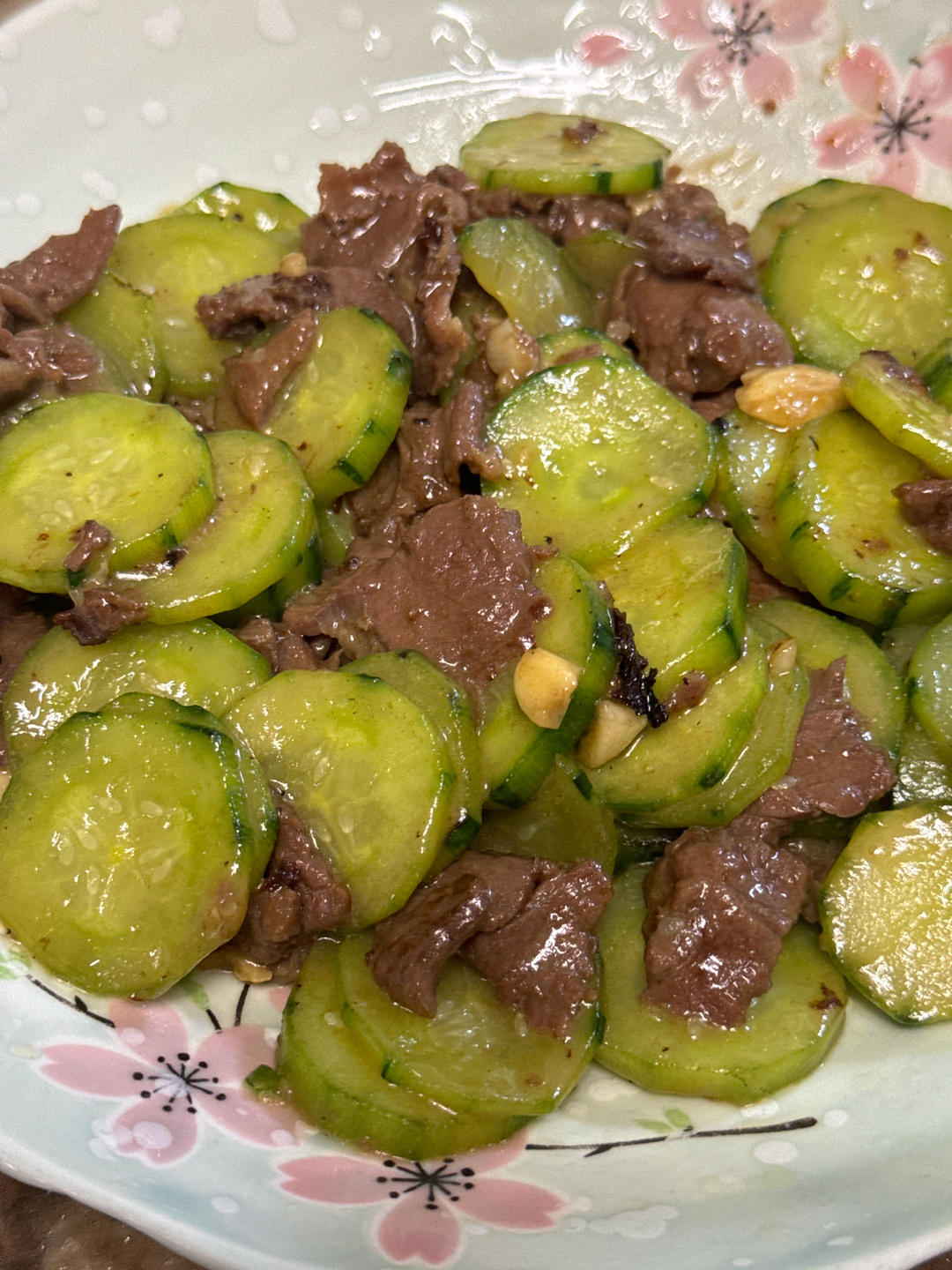 简单快手菜-青瓜（黄瓜）炒牛肉