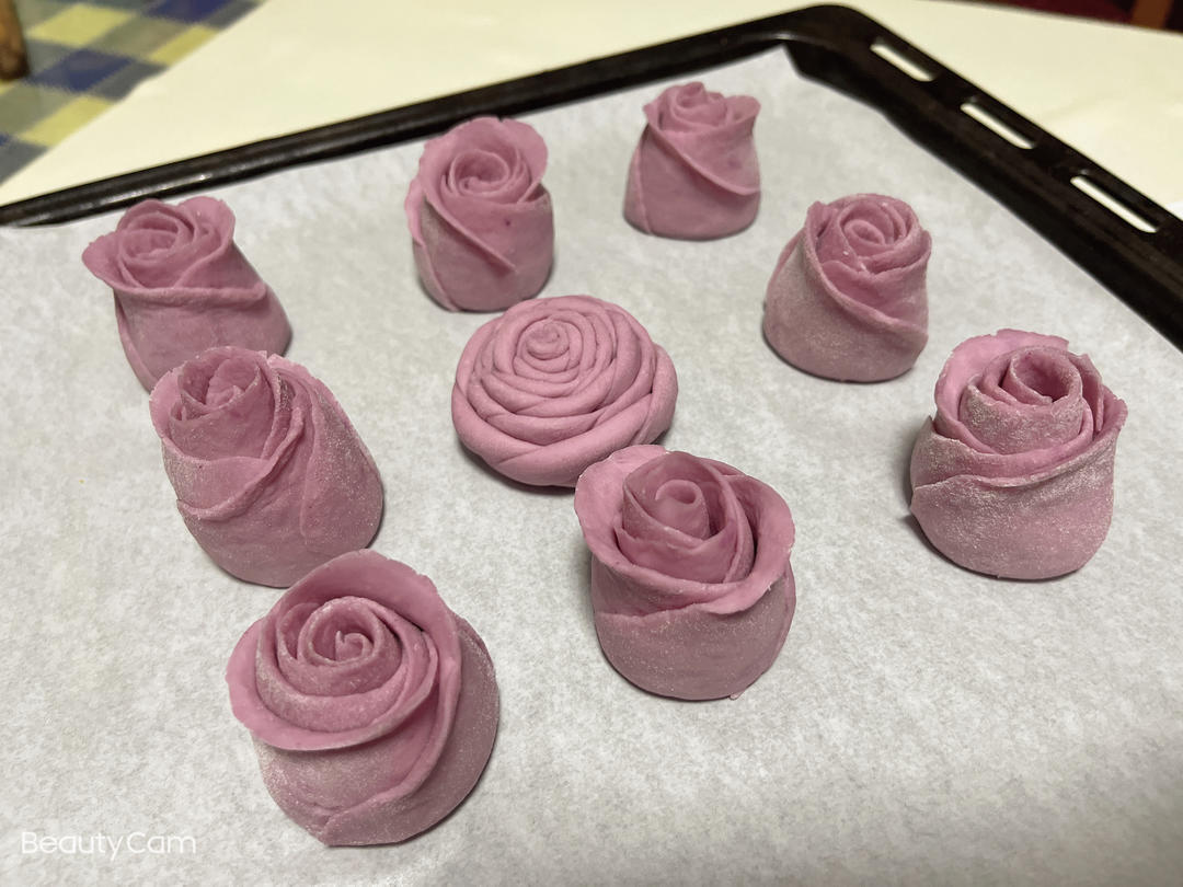 不会凋谢的玫瑰花馒头
