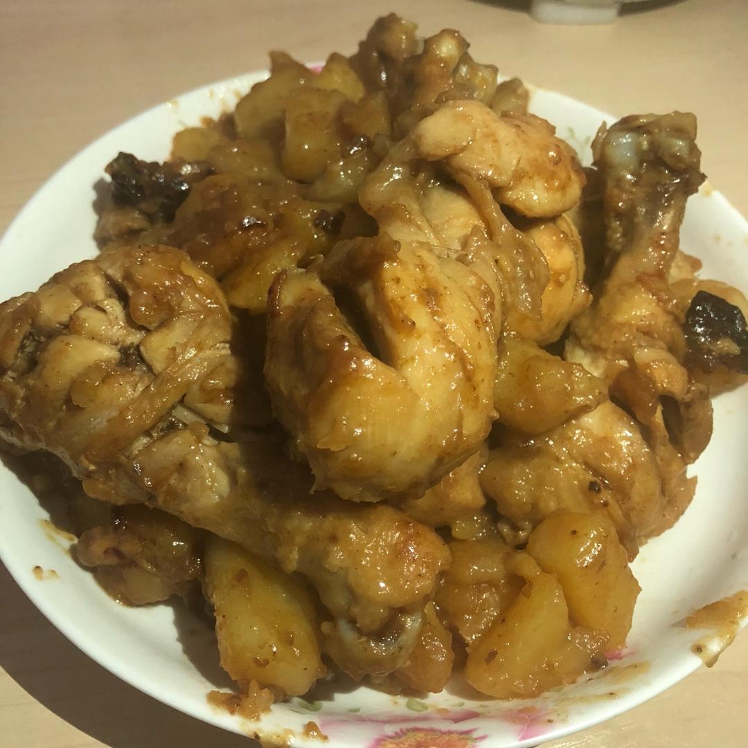 土豆焖鸡腿