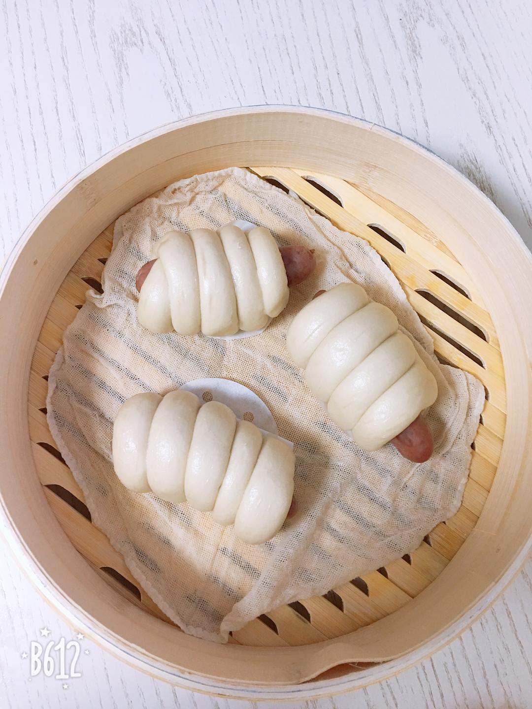 快手火腿卷～一次发酵