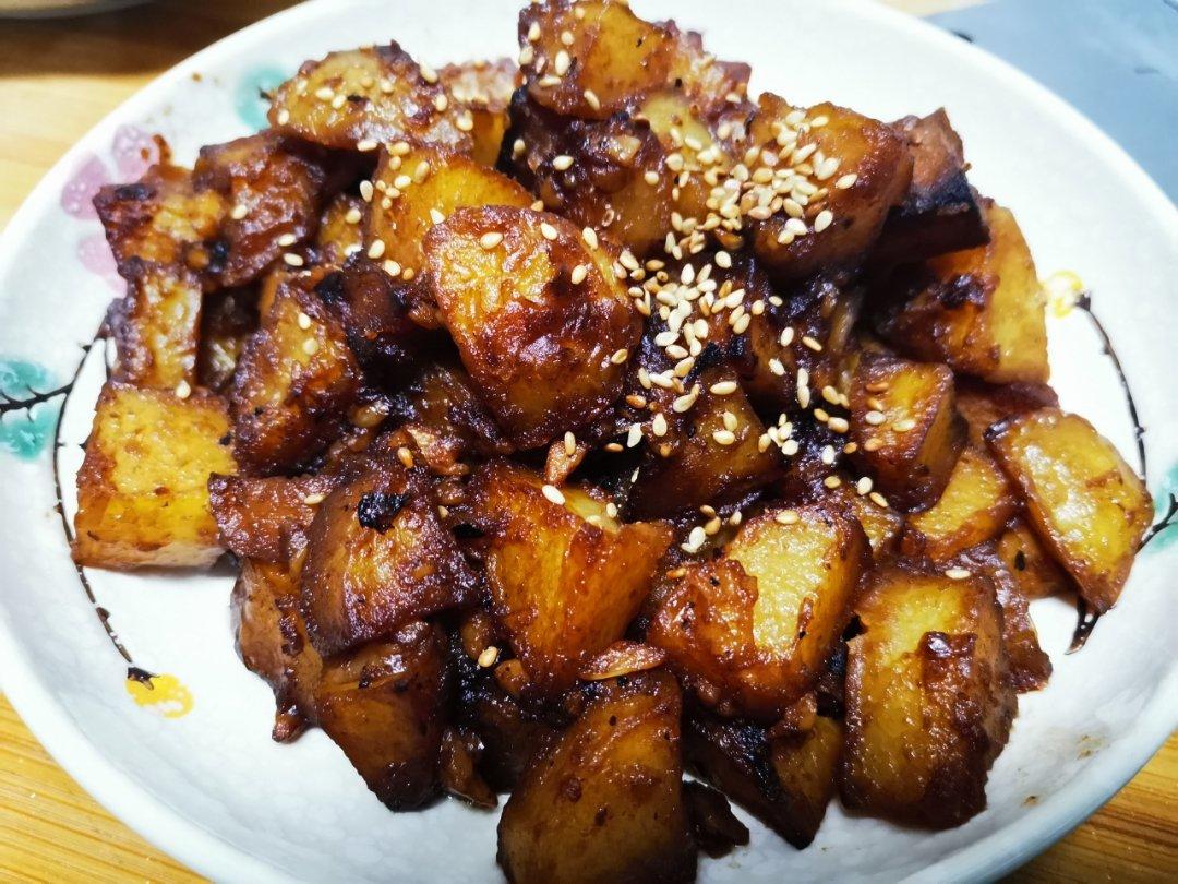 可乐土豆￨盘子都舔干净了