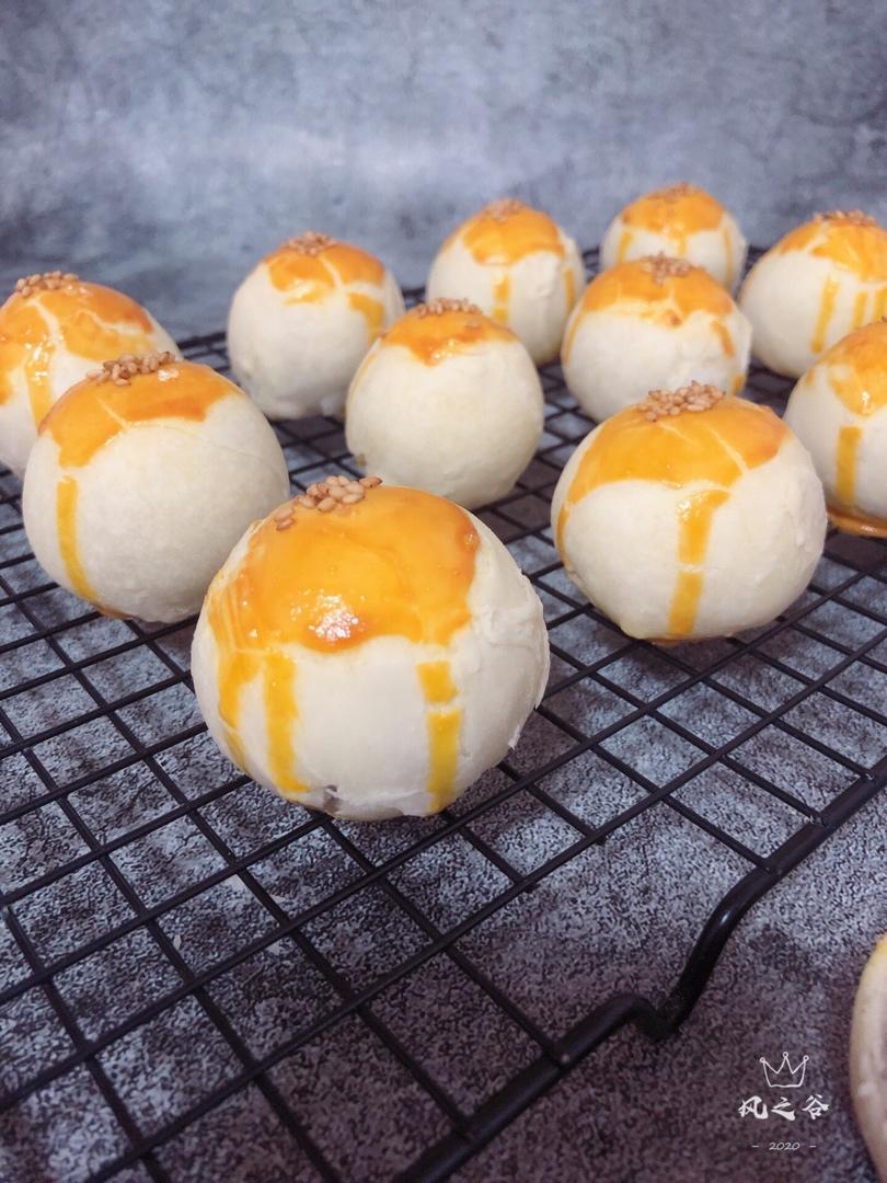 🔥层次分明！酥到掉渣的玉米油版蛋黄酥！