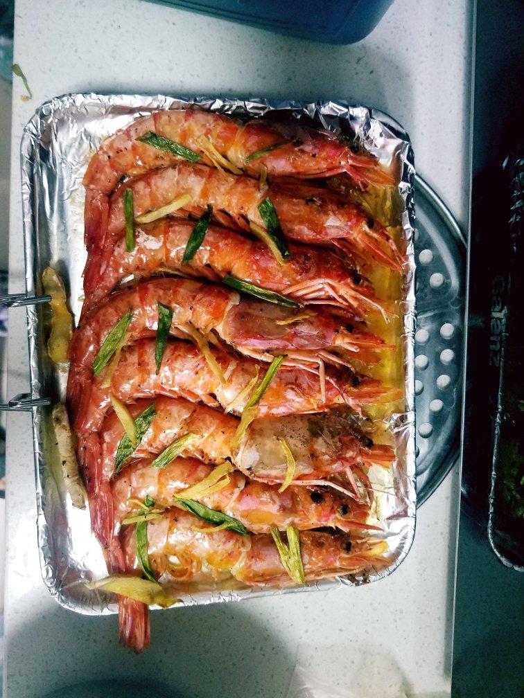 盐烤阿根廷红虾