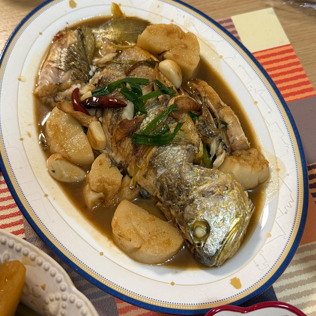 【台州菜】家烧黄鱼(米其林三星新荣记)