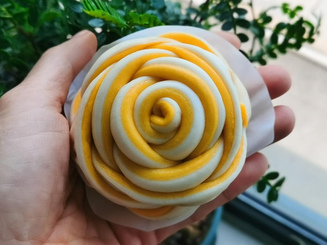 紫薯玫瑰花馒头的详细做法！
