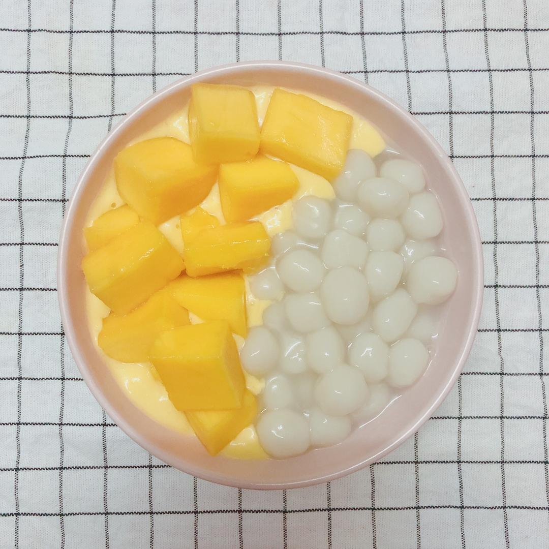 芒果椰浆小圆子