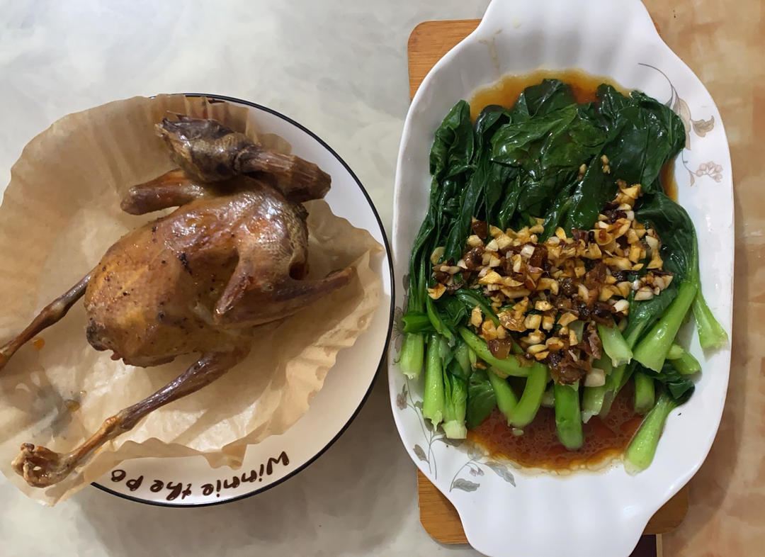 脆皮乳鸽（空气炸锅）