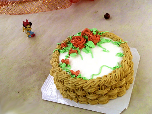 花篮裱花蛋糕的做法