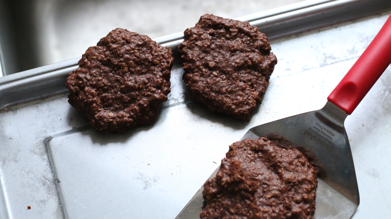 微甜巧克力燕麦可可早餐大曲奇的做法