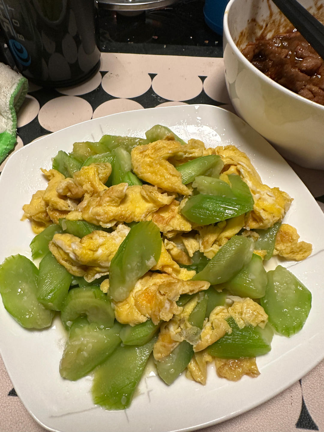 简单快手，五分钟搞定的丝瓜炒蛋