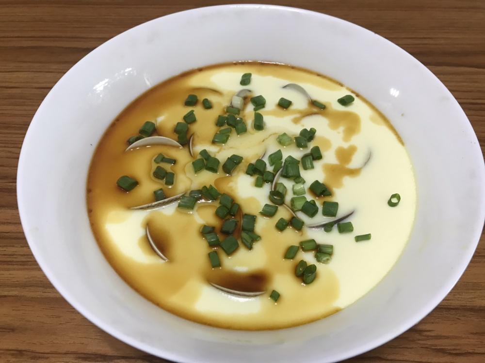 丝滑般的文蛤蒸蛋