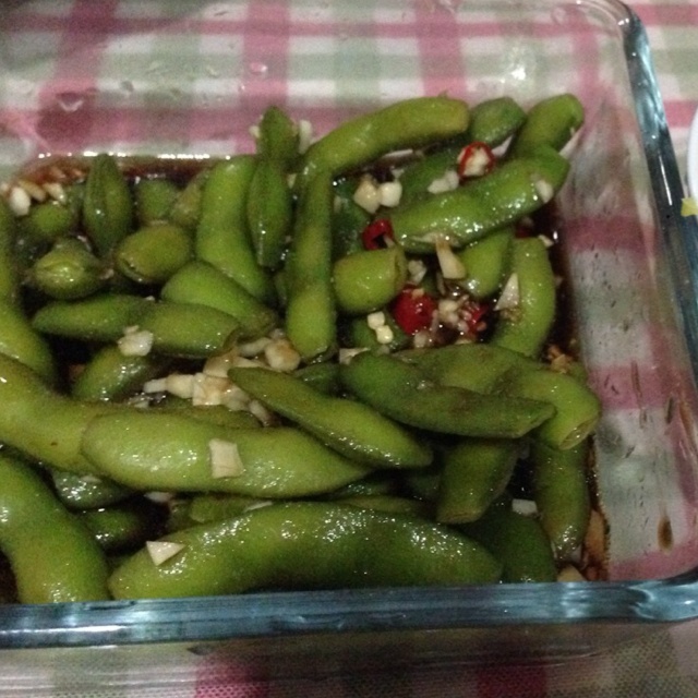 凉拌毛豆