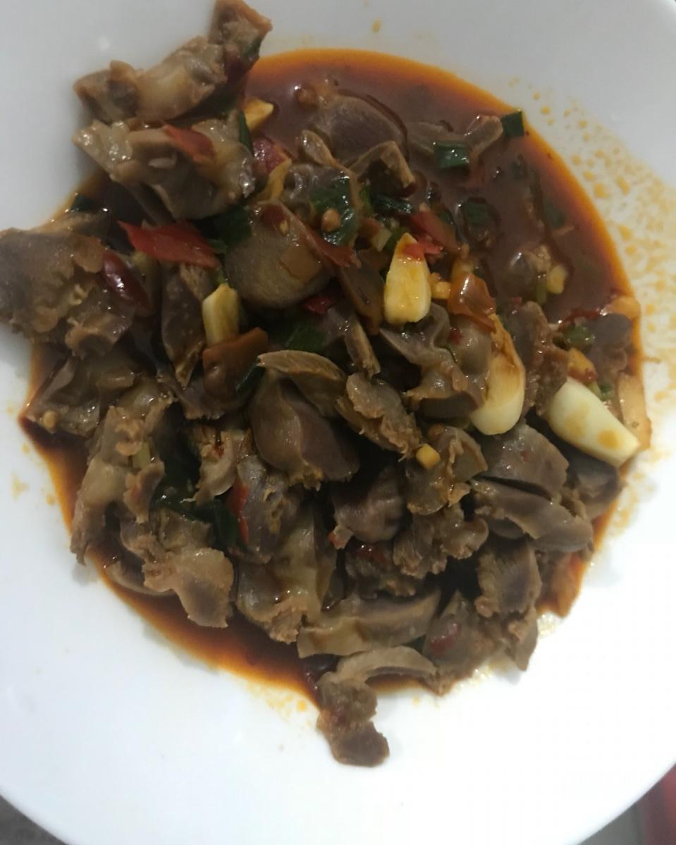 辣炒鸡胗