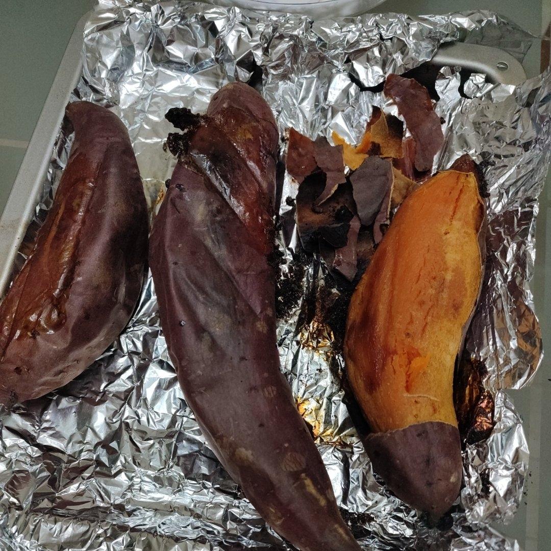 【糯唧唧的烤红薯】糖油四溢皮肉分离外糯里嫩吸溜着吃！