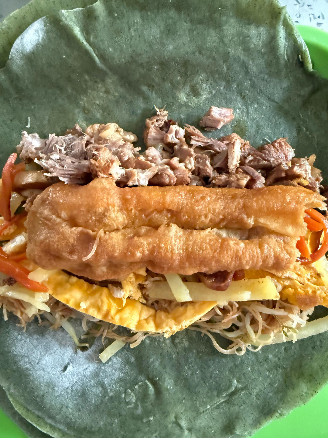 苎麻叶麦饼筒（台州方言叫法）皮的做法