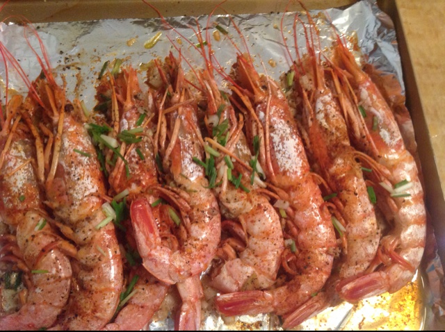 盐烤阿根廷红虾
