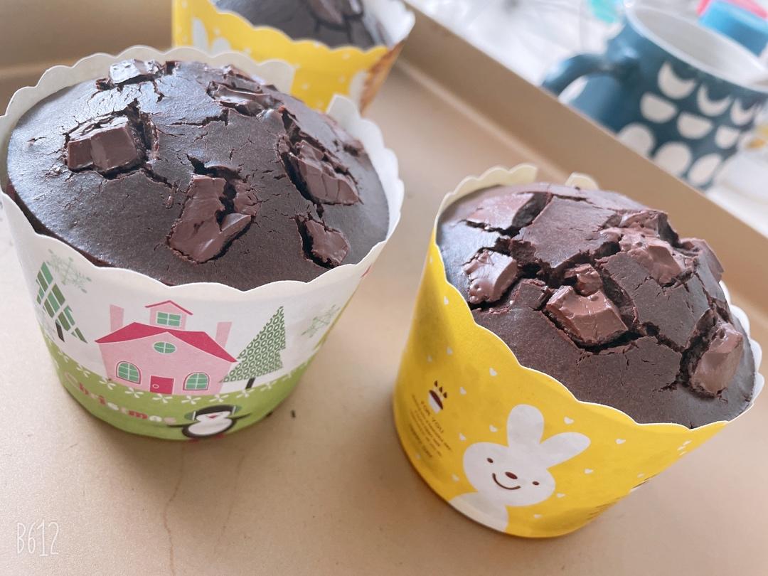 在家做巧克力蘑菇头麦芬蛋糕🍫