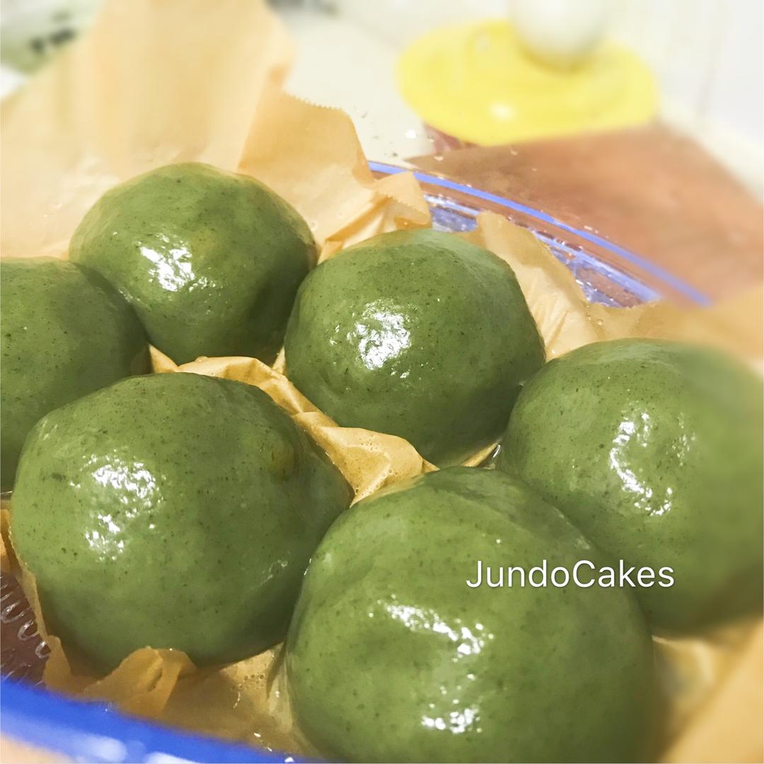 网红咸蛋黄肉松青团（馅料可换豆沙的）