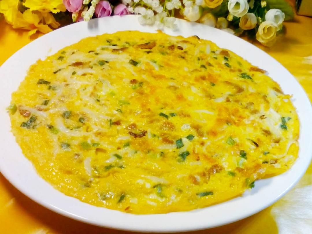 六星做的白饭鱼(银鱼)煎蛋