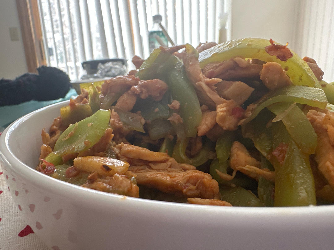 莴笋鸡丁(鸡脯肉)