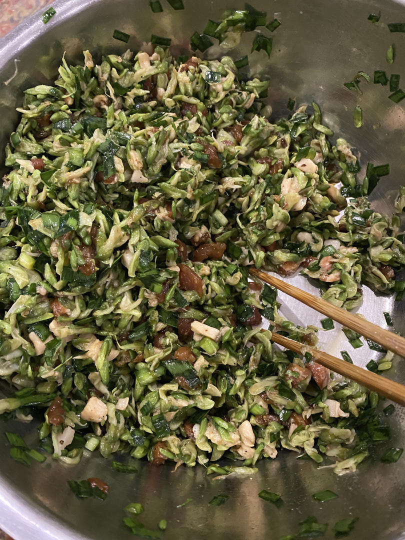 零添加、无公害的槐花饺子馅