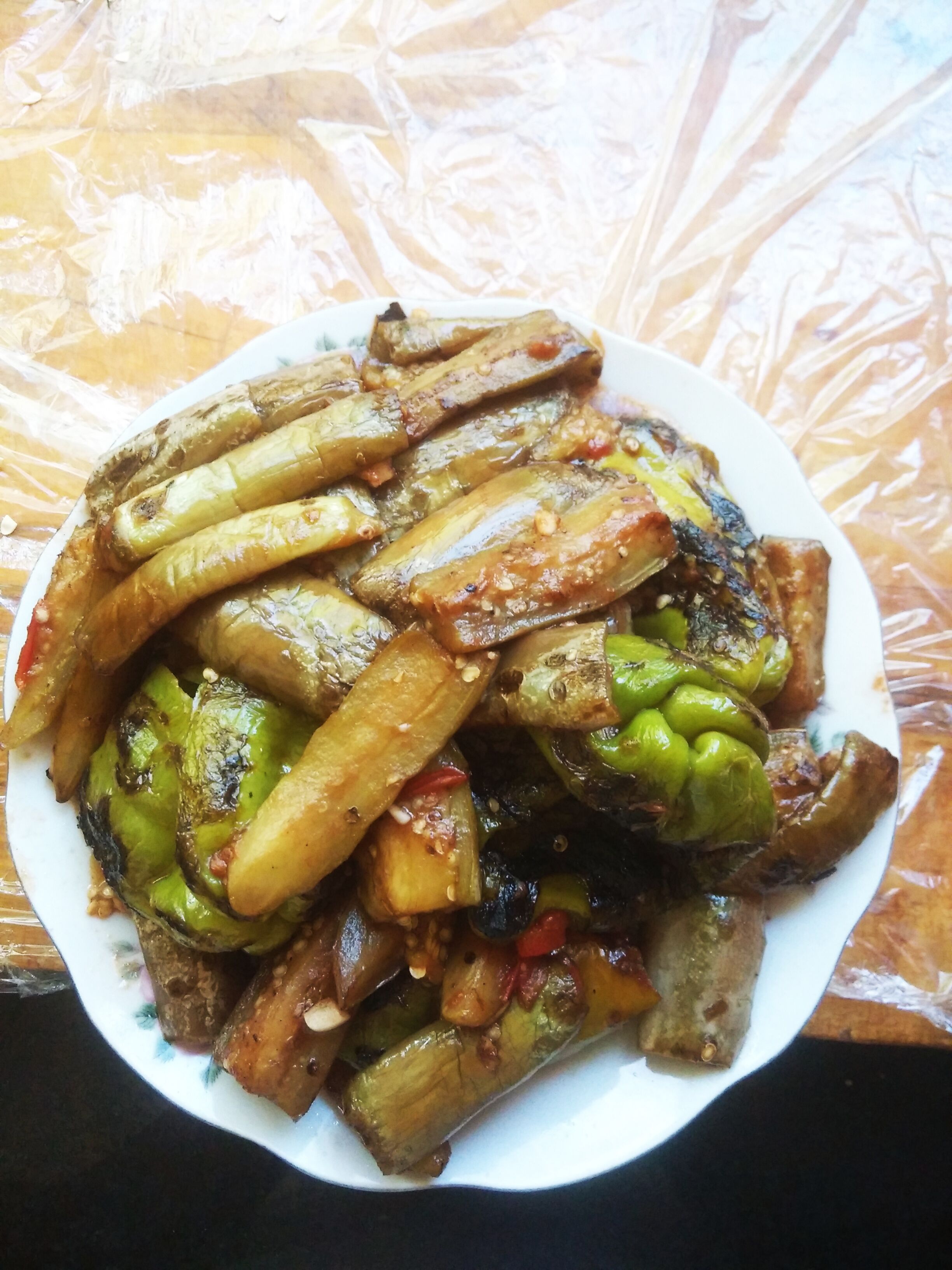 虎皮辣子烧茄子