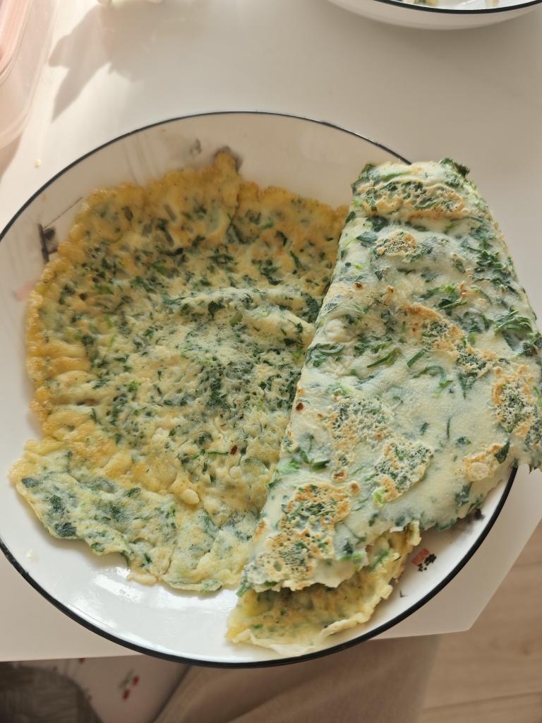 荠菜鸡蛋饼