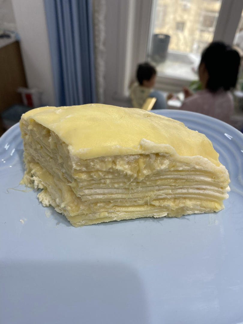 【小森妈妈菜谱】自制“多肉”榴莲千层