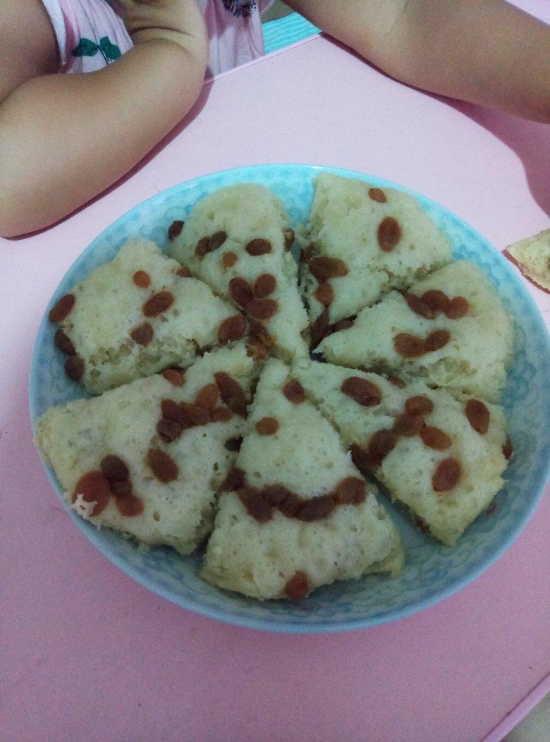 牛奶葡萄干发糕 超级简单