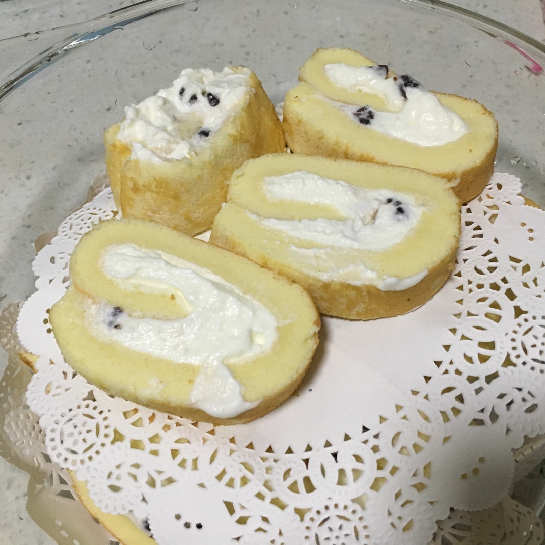 抹茶红豆蛋糕卷
