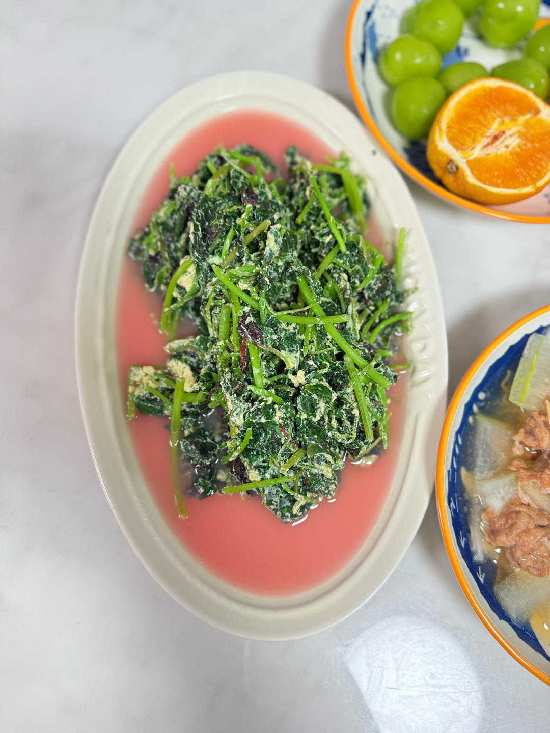 夏日下饭菜：妈妈版苋菜鸡蛋汤