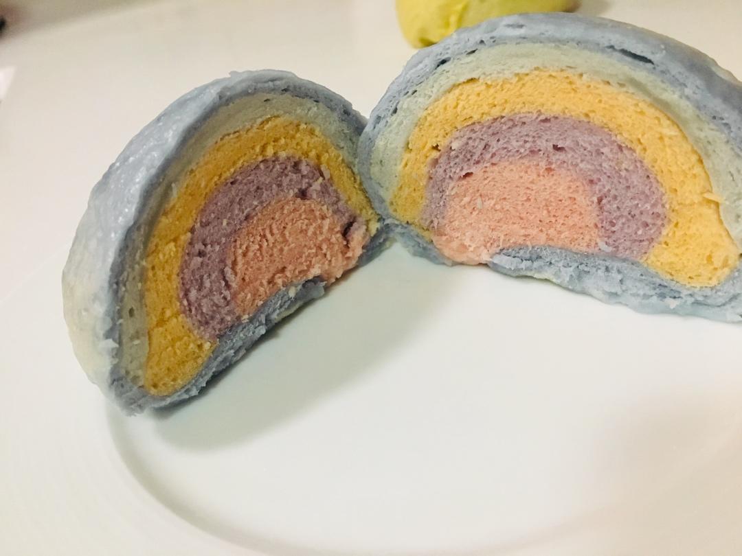 彩虹馒头～蓝天白云伴彩虹