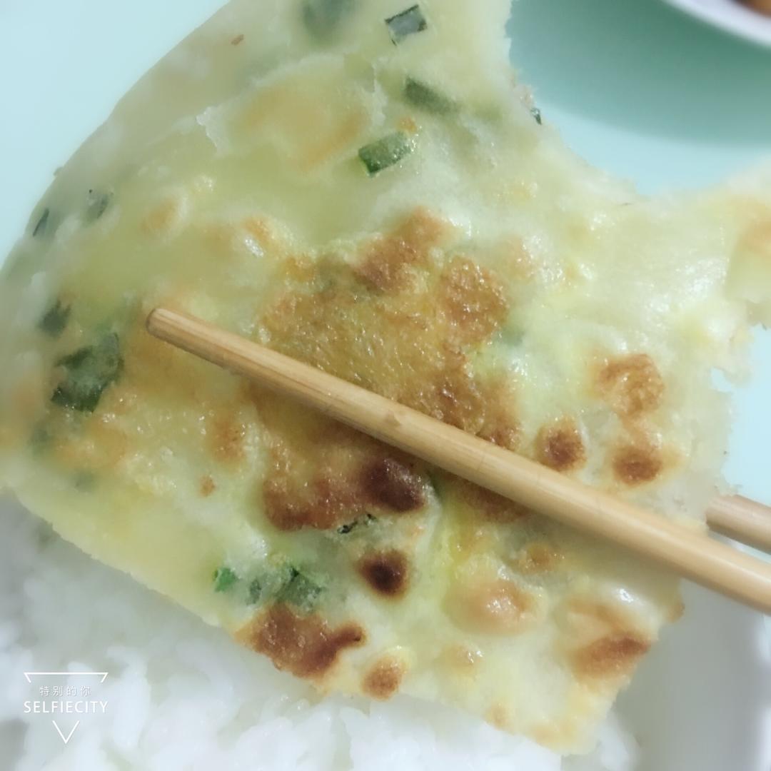 鸡蛋葱油饼                  （更新饼坯保存方法）