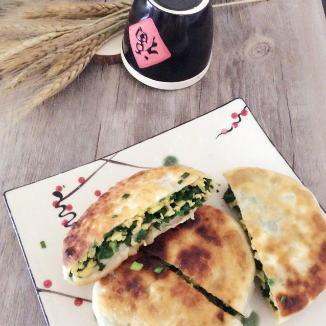薄皮韭菜饼