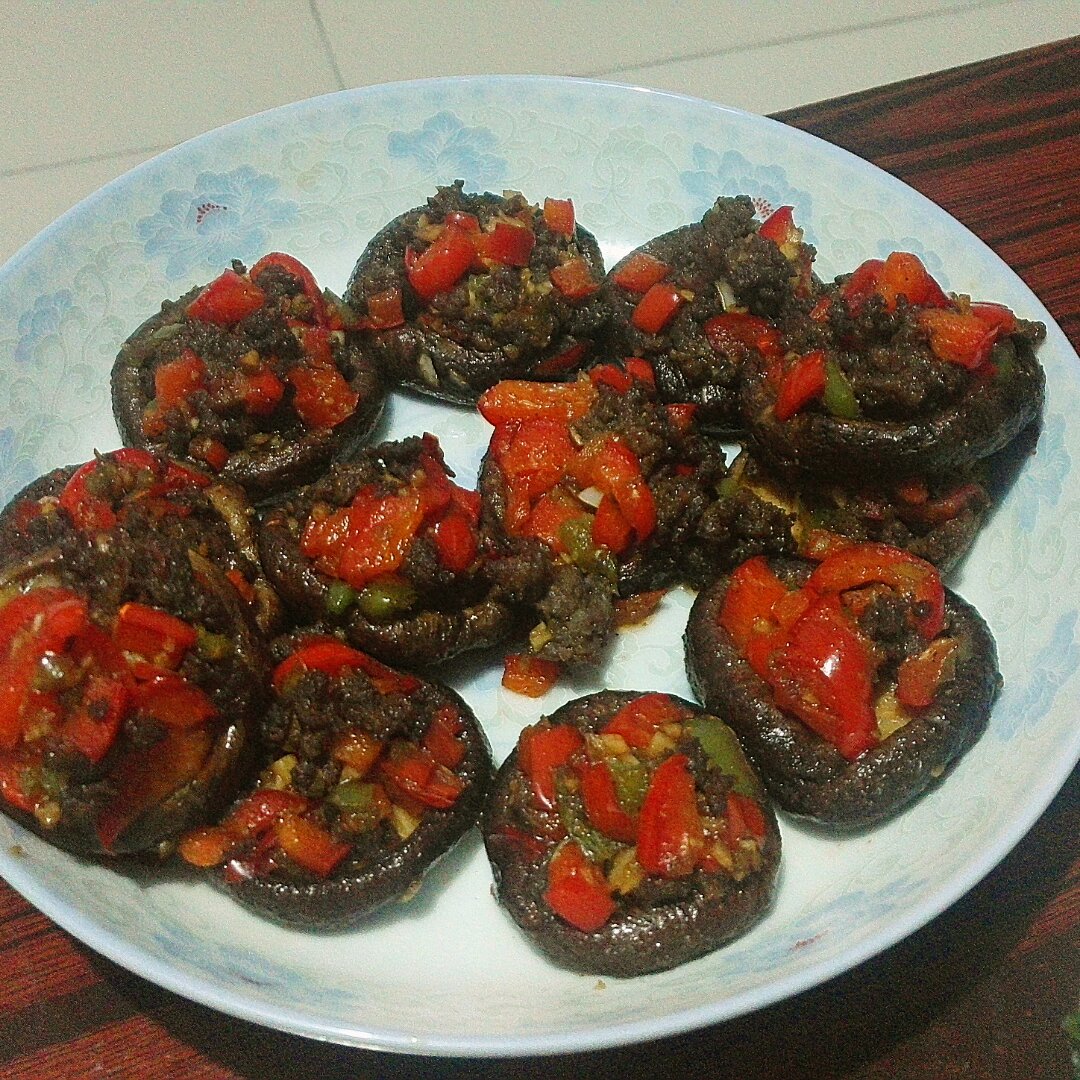 蒜蓉孜然烤香菇