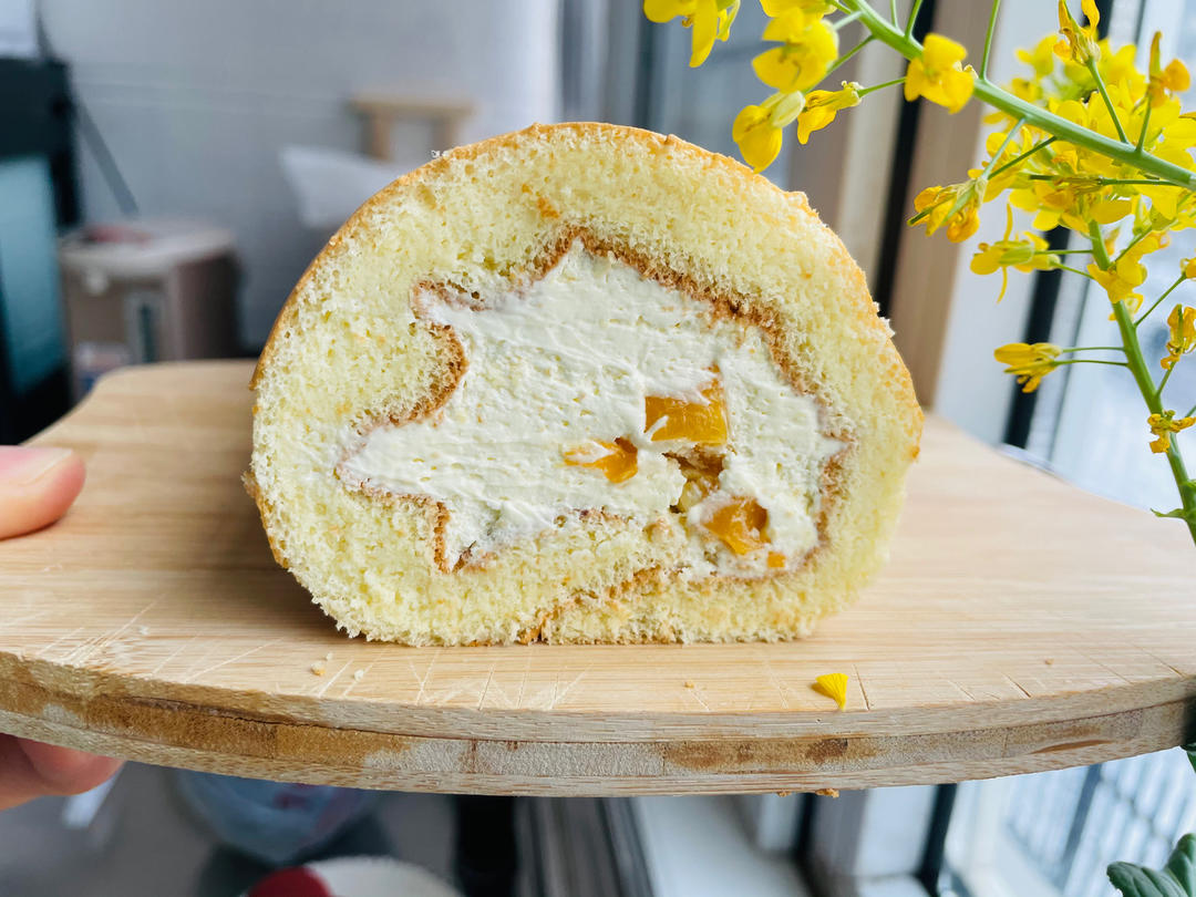 黄桃蛋糕卷（小四卷）