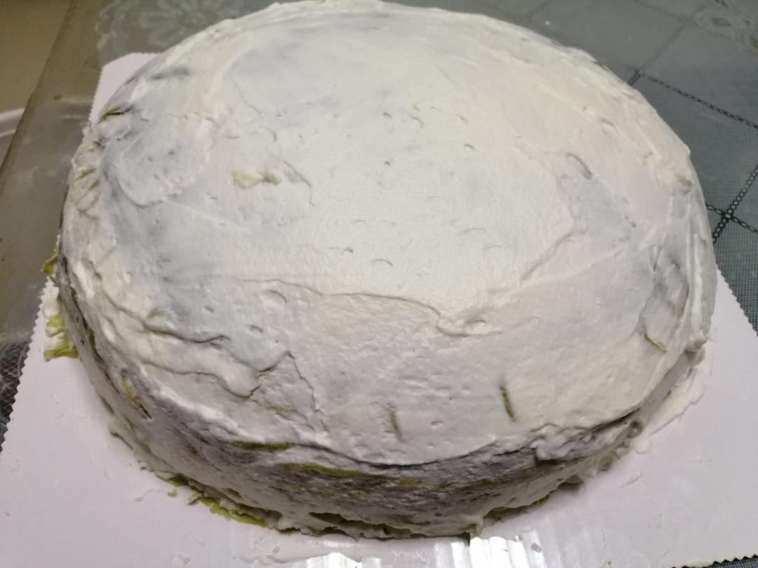 抹茶渐变千层，分享超薄饼皮的摊法