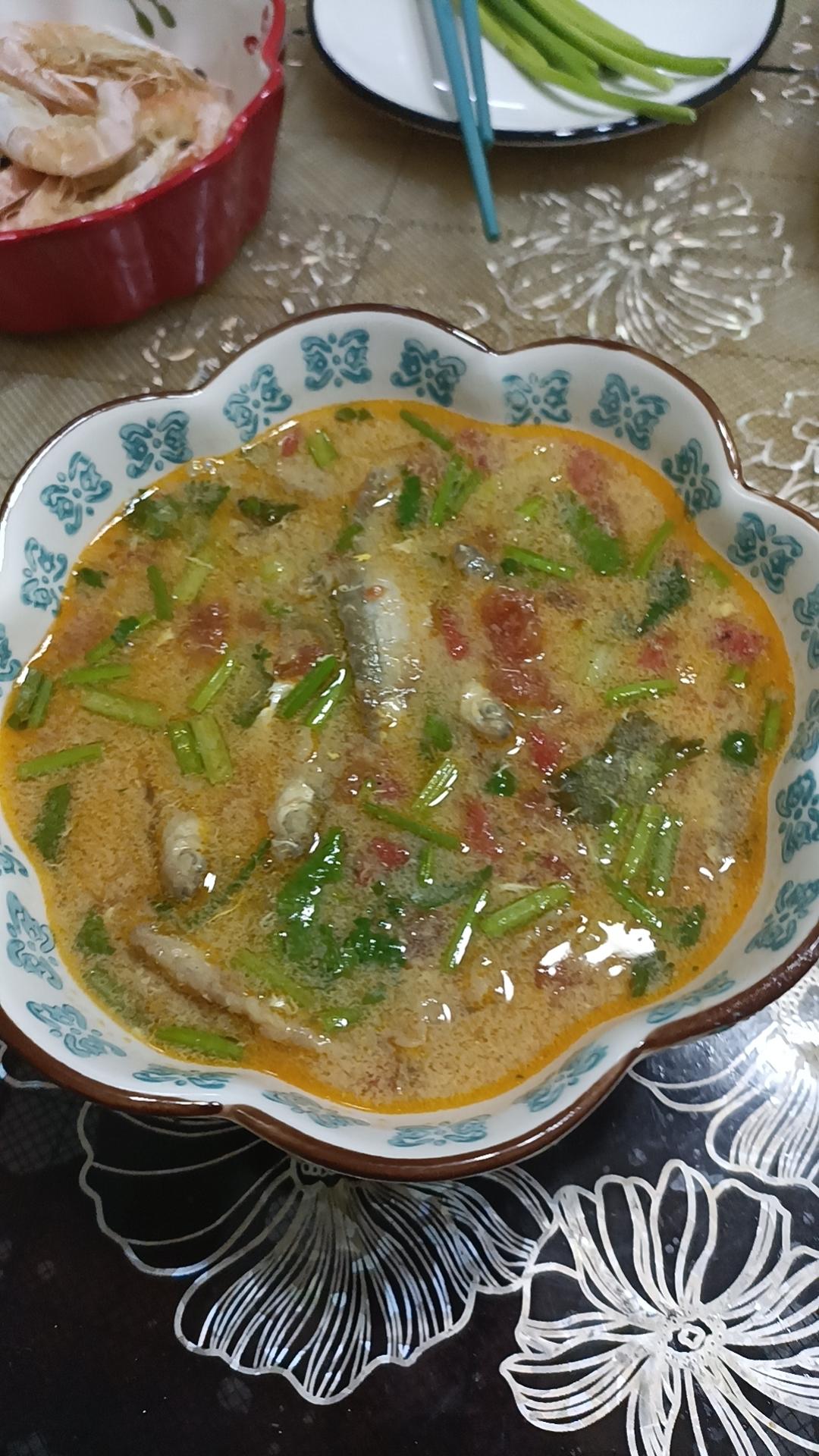 酸辣小鱼汤
