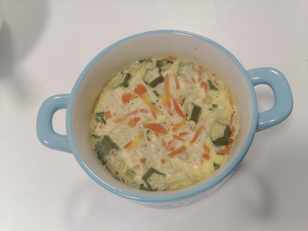 滑嫩Q弹秋葵炖蛋