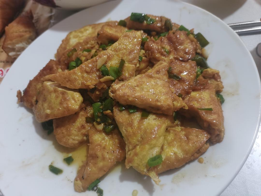 焖煎豆腐