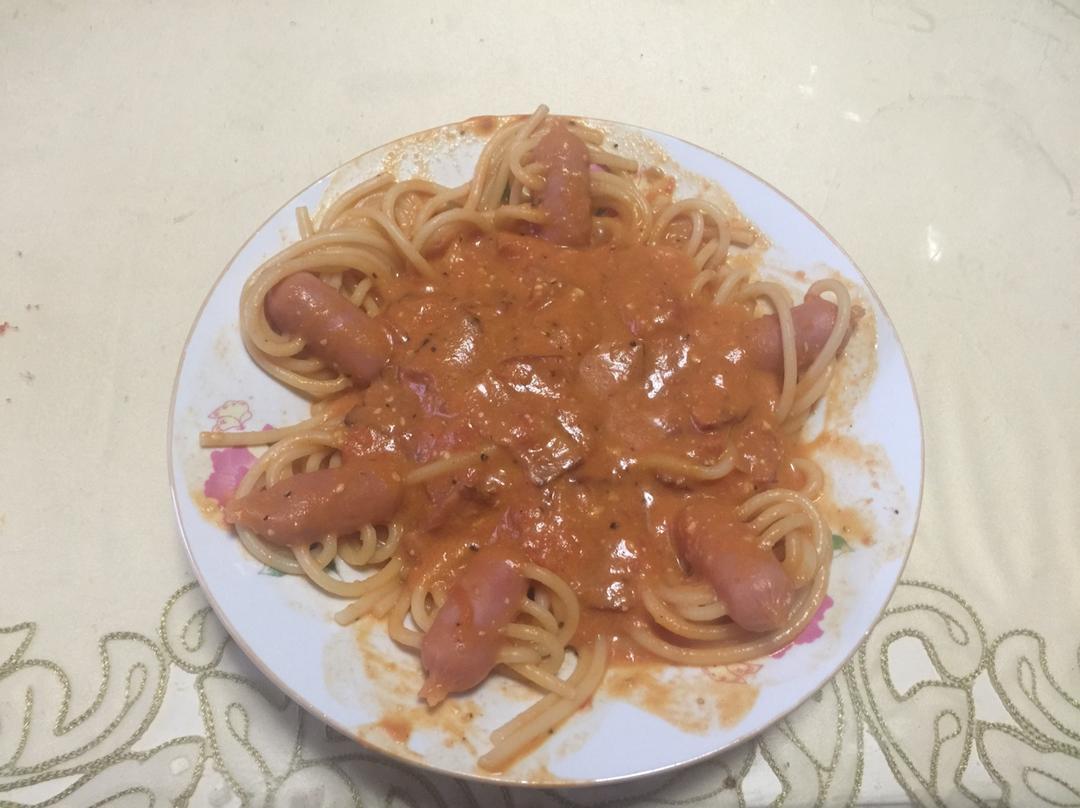 培根番茄意大利面